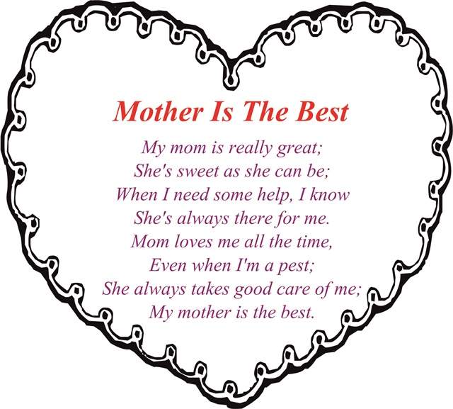 Mothers Day Poems for Kids