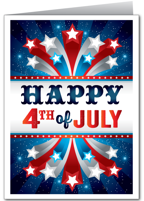 4th of July Greeting Card