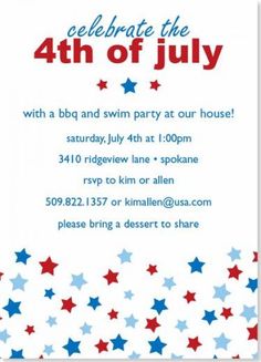 Fourth of july printable cards