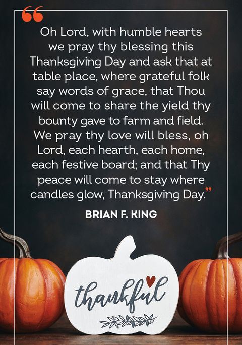 Short Thanksgiving Prayers
